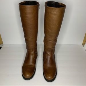 Santana Canada Leather Brown High Boots Size 7
